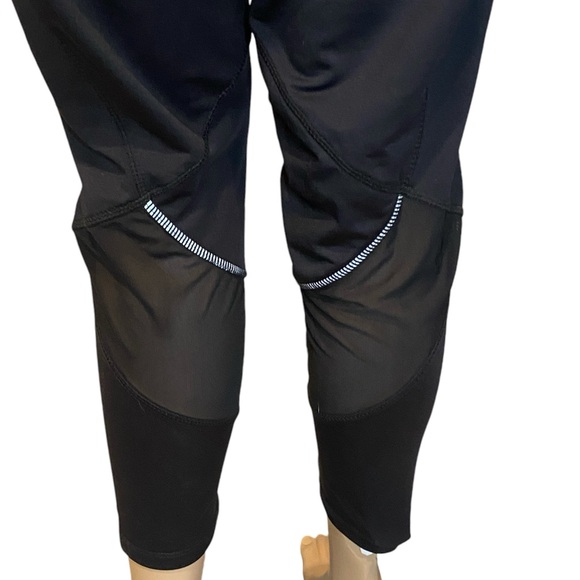 BCG Hi-Rise Running Athletic Workout Reflective 7/8 Leggings Black Sz Large NWT - Picture 4 of 5